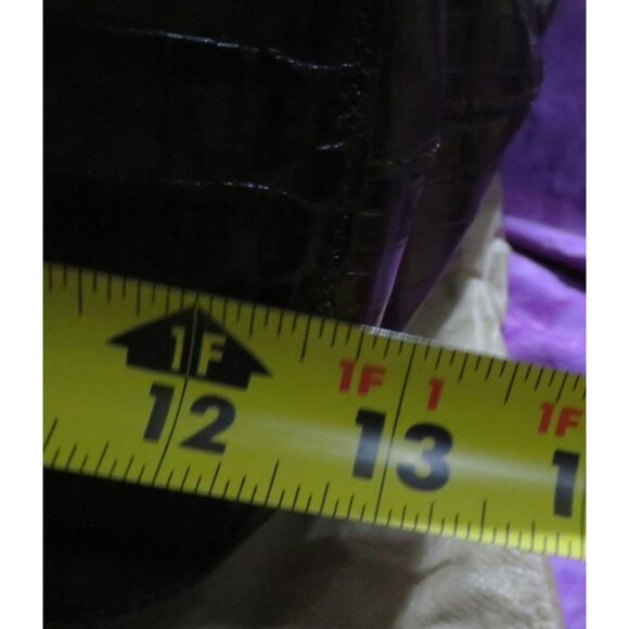 Brahmin Truffle Melbourne Collection Medium Asher Croc Leather Tote C80151TF - Picture 13 of 14